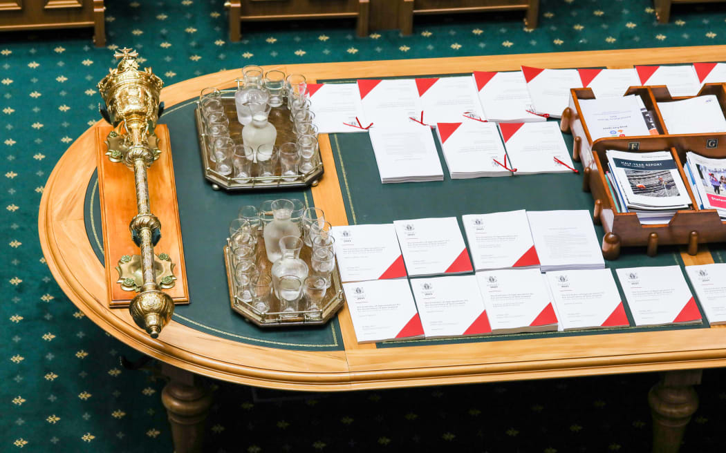 Budget documents on Parliament's Table