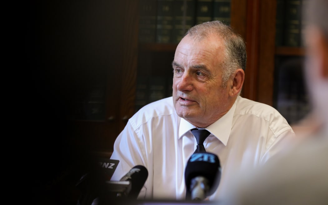 In April 2021, the then Speaker Trevor Mallard meets with journalists in his office to announce a new building at Parliament.