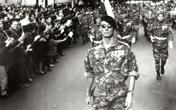 Former paratrooper turned actor Jean Martin looks the part as the commander of the French colonial forces in The Battle of Algiers.