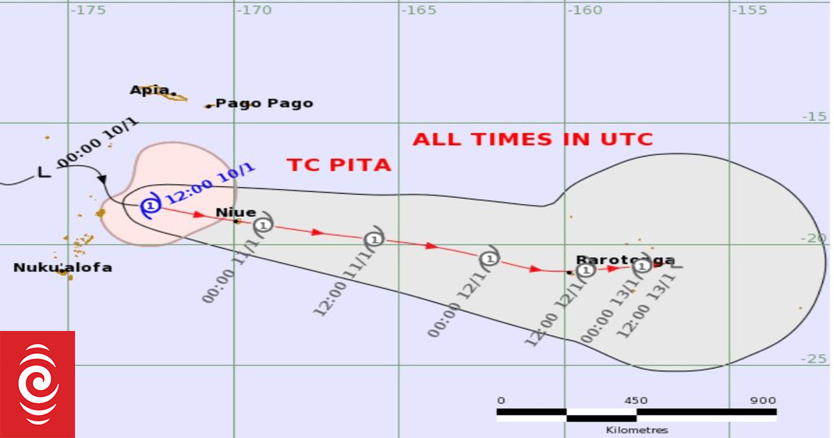 Tropical cyclone Pita bearing down on Niue