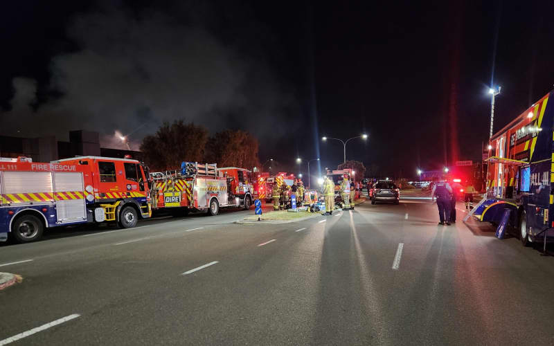 Fire crews battle building blaze in Palmerston North | RNZ