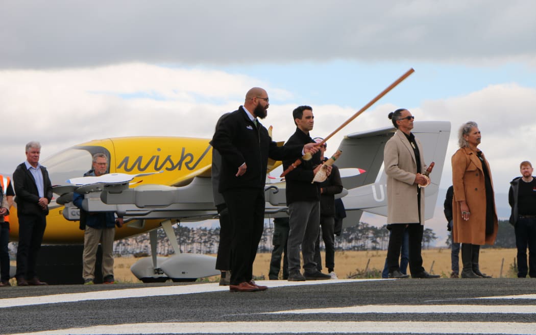 Kaitorete ranger Rulon Nutira during Friday's whakawatea formalities for the opening of Tāwhaki.