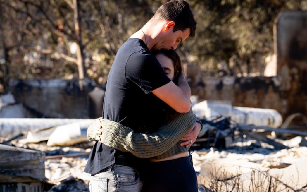Joel House and his wife Maria lost their home in the LA fires.
