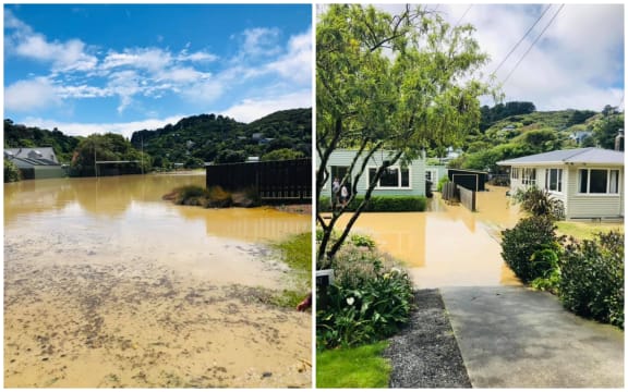 Floods in Plimmerton, Porirua