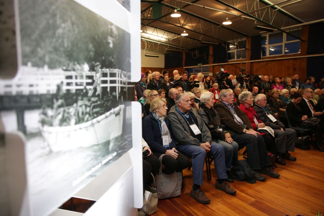 People gathered at Muritai School in Eastbourne this morning in remembrance of the Wahine disaster fifty years ago.