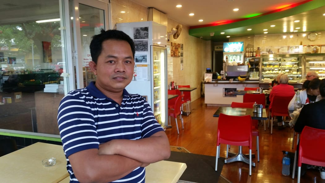 Sarom Ros is a kitchen hand at Lucky Cafe.