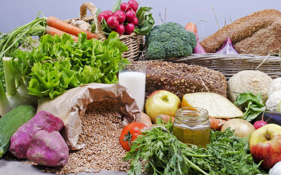 Fruit and vegetables.