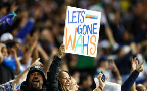 Warriors fans at Wests Tigers v NZ Warriors.