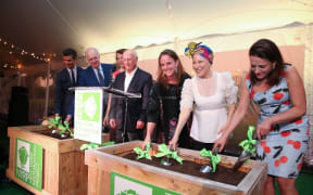 Bette Midler and Deborah Marton on the right at a New York Restoration Project event this year.