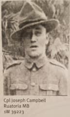 Joseph Hemotu Campbell, who fought in the Māori Battalion's C Company