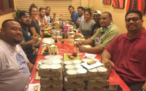 Jeremiah Masoli and staff from the CASE Project in American Samoa.
