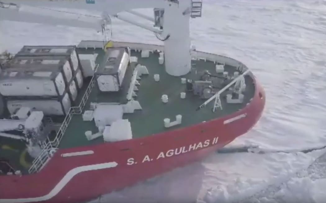 SA Agulhas II is a state-of-the-art ice-breaker and marine research ship.