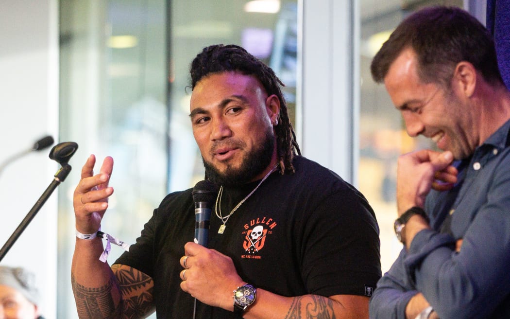 Former All Blacks Ma’a Nonu and Conrad Smith.