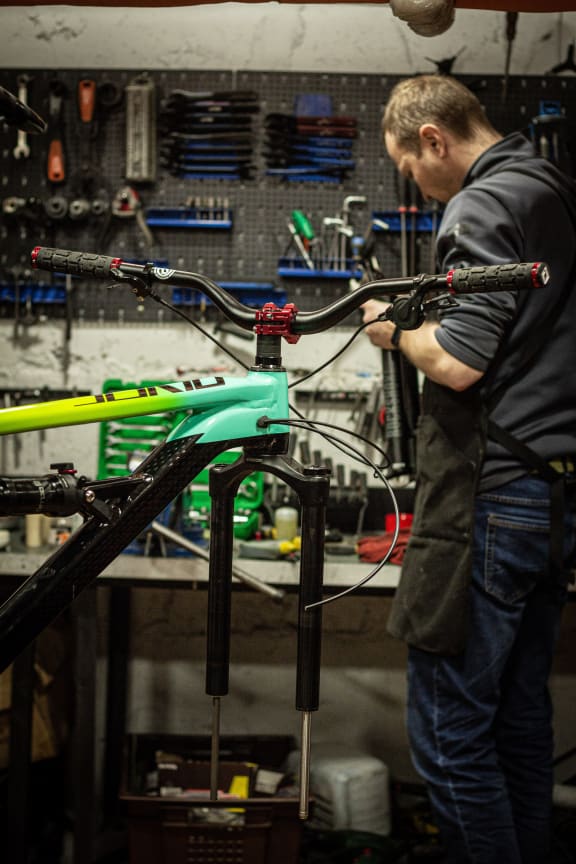 Bicycle repair shop
