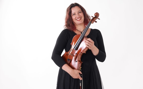 Viola player Sophia Acheson