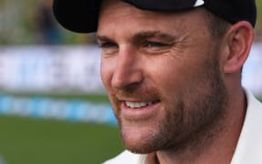 Brendon McCullum. New Zealand Black Caps v Australia. Day 1, 2nd test match, Hagley Oval in Christchurch, New Zealand. Saturday 20 February 2016.