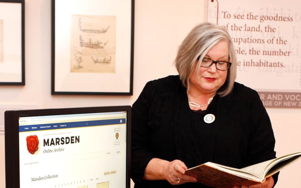 University of Otago Hocken librarian Sharon Dell.