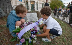 France, Nice, 2023-10-16. Teachers gathered at Place Garibaldi in Nice on Monday 16 October to pay tribute to Dominique Bernard, a teacher in Arras who was stabbed to death on Friday 13 October, and to Samuel Paty, a teacher who was beheaded in Conflans-Sainte-Honorine three years ago. They then marched to the Lycee Massena to lay flowers. A minute s silence was also observed. Photograph by Roland MACRI / Hans Lucas.
France, Nice, 2023-10-16. Les enseignants se sont rassembles place Garibaldi a Nice ce lundi 16 octobre, en hommage a Dominique Bernard, professeur a Arras et tue au couteau vendredi 13 octobre, et a Samuel Paty, professeur decapite a Conflans-Sainte-Honorine il y a trois ans. Ils ont marche ensuite jusqu au lycee Massena deposer des fleurs. Une minute de silence a egalement ete respectee. . Photographie de Roland MACRI / Hans Lucas. (Photo by Roland Macri / Hans Lucas / Hans Lucas via AFP)