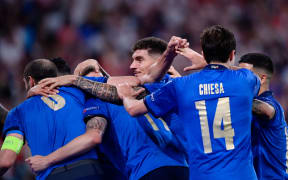 Italy players celebrate
