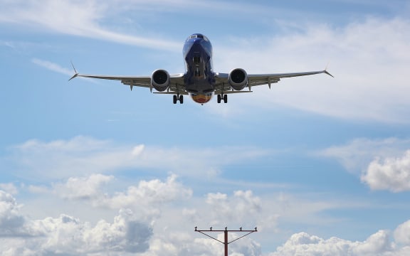 A Boeing Max 8 plane.