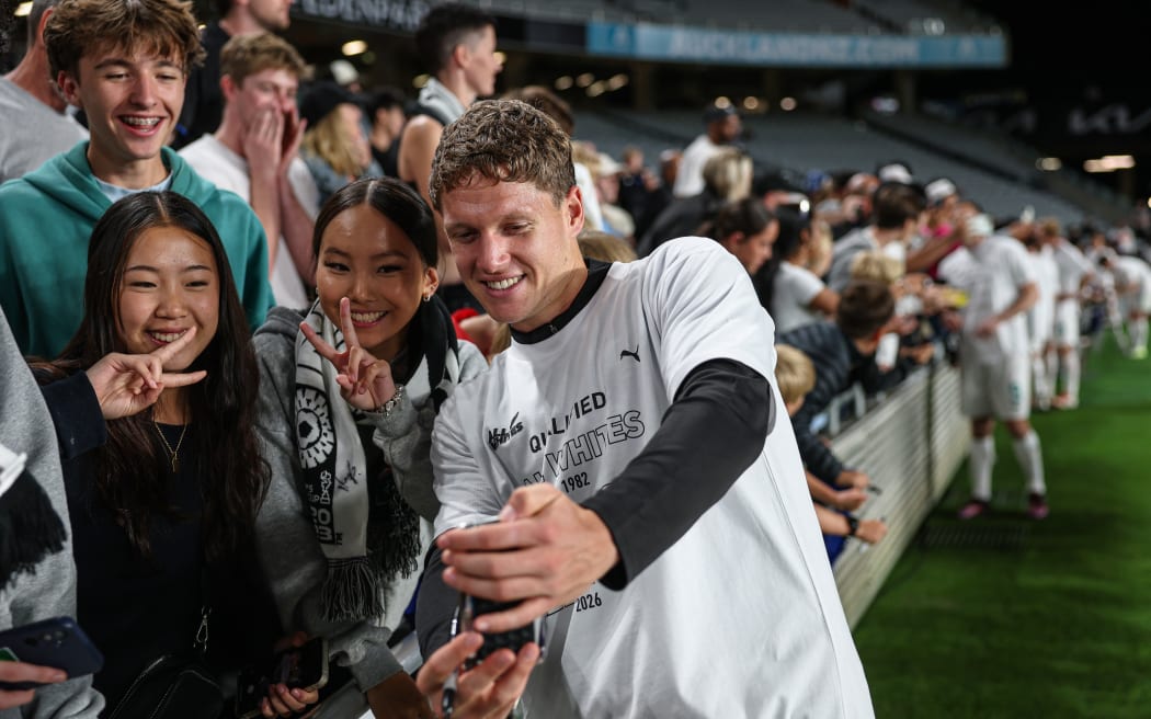 New Zealand celebrate qualification.