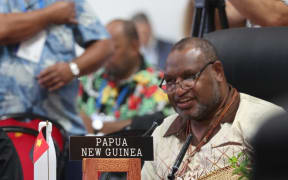 James Marape at the 53rd Pacific Islands Forum Meeting in Tonga. 29 August 2024