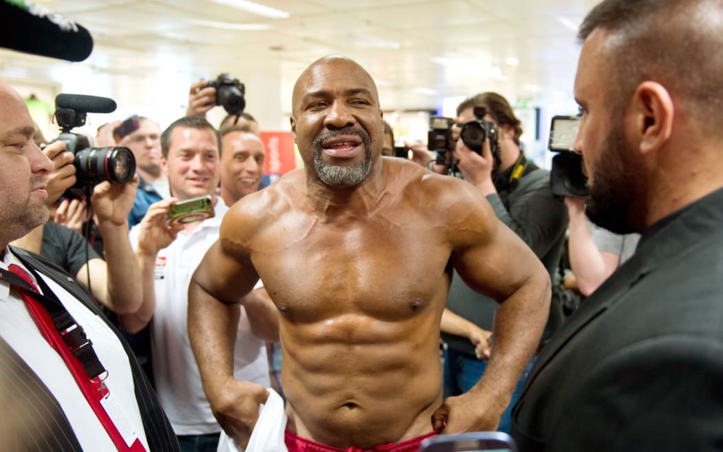 US heavyweight boxer Shannon Briggs in 2014.