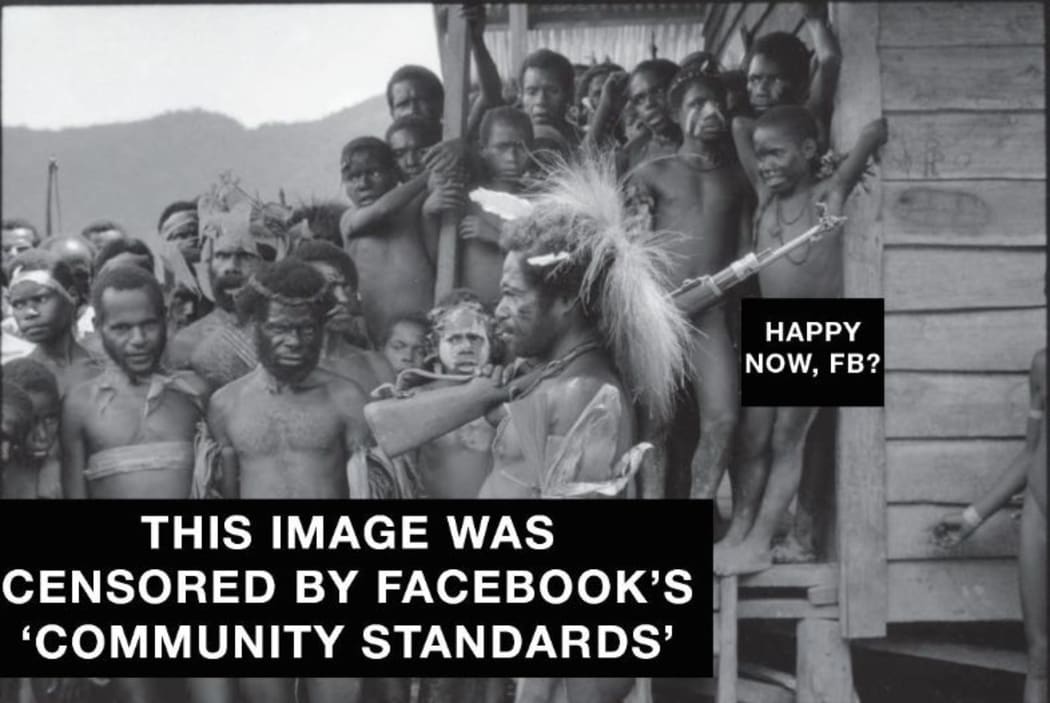 Vanuatu Daily Post's tongue-in-cheek effort to comply with Facebook's 'community standards' policy.