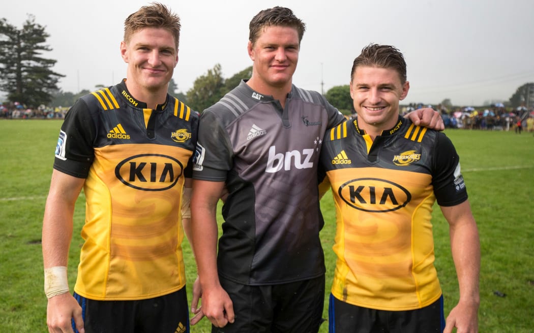 The Barrett brothers -  (from left) Jordie, Scott and Beauden Barrett - have all been named in the all Blacks squad to face the Lions.