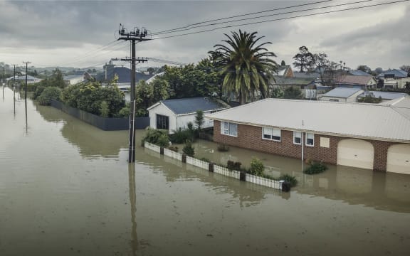 Floodwaters still haven't yet receded from all places in Westport.