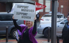 Midwives marched through Wellington today to raise awareness of their pay dispute with the Ministry of Health.