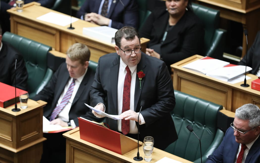 Finance Minister Grant Robertson delivers his speech for Budget 2018.