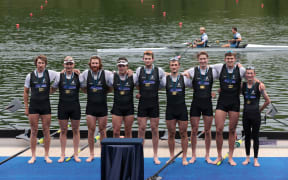 New Zealand Men's Eight - Tom Murray, Hamish Bond, Shaun Kirkham, Michael Brake, Dan Williamson, Phillip Wilson, Tom Mackintosh, Matt MacDonald, Sam Bosworth (cox).
2021 World Rowing Final Olympic Qualification Regatta Switzerland 2021.
