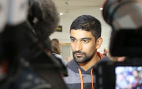Ish Sodhi arrives back home.