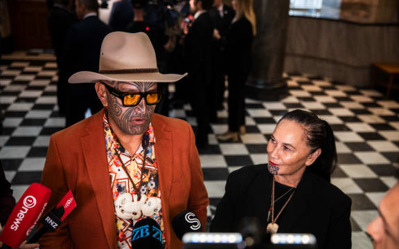Rawiri Waititi and Debbie Ngarewa-Packer