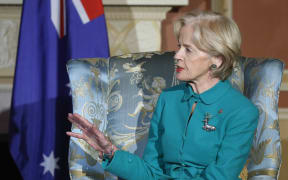 Australia's Governor General Quentin Bryce meets with her Canadian counterpart David Johnston (not pictured) at Rideau Hall in Ottawa April 4, 2013.
