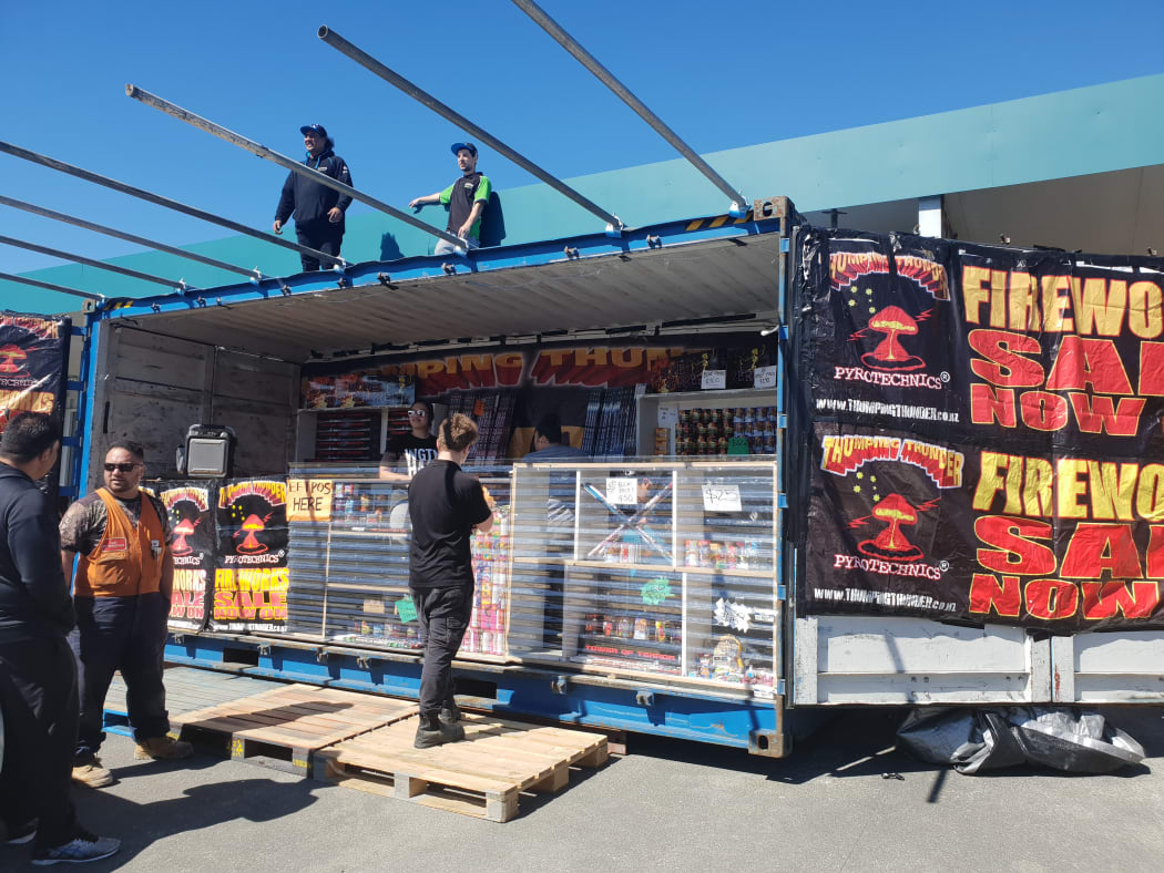 Fireworks outlet in Petone.