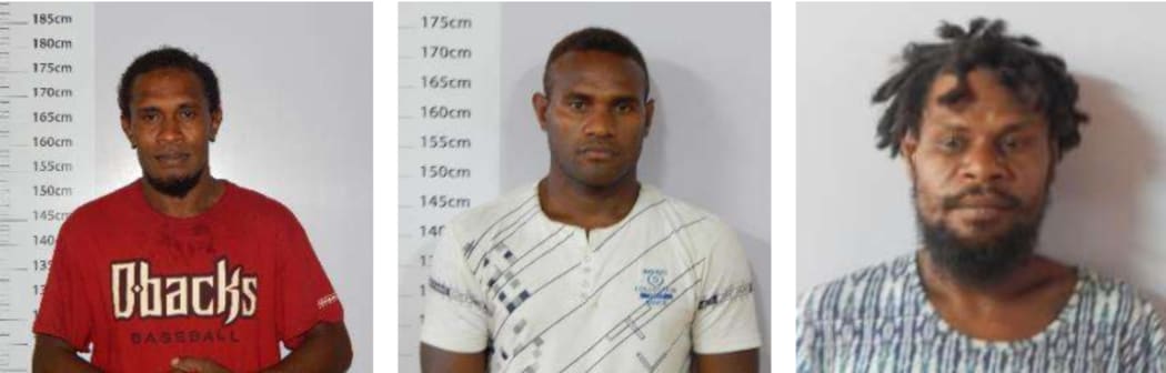 The three men who have escaped from Rove Correctional Facility.