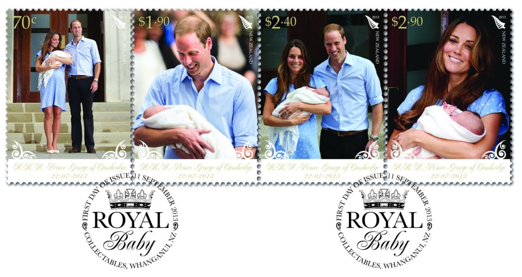 Royal stamps to celebrate Prince George's birth.