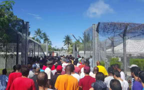 Refugees on Manus protest against efforts to evict them from Australian run detention centre.