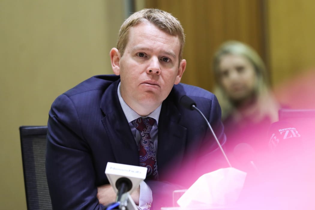 Minister of Education Chris Hipkins is quizzed by MPs on the Education and Workforce Committee as part of the Estimates Hearings.