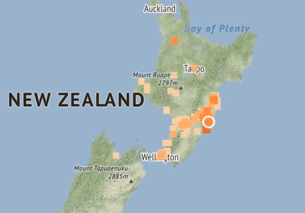 M4.2 earthquake on 16 July near Porongahau.