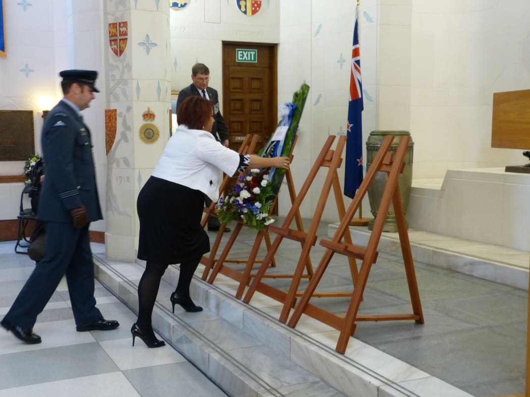 Government minister Paula Bennett at the National War Memorial.