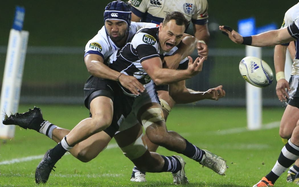 Israel Dagg suffered a dislocated shoulder playing for Hawkes Bay in this Ranfurly Shield match in September.