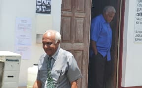 Former Vanuatu Prime Minister Sato Kilman, leaving the Supreme Court