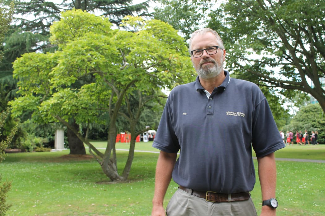 A photo of the university's Manager of Engineering Services, Rob Oudshoorn.