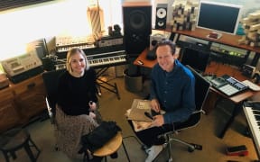 Nathan Haines with Charlotte Ryan