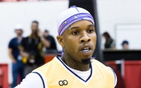 Tory Lanez attends the 2022 Parlor Games Celebrity Basketball Classic at the Cox Pavilion on April 30, 2022 in Las Vegas, Nevada.