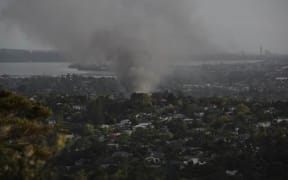 A family escaped the house fire in the Auckland suburb of New Lynn.