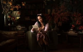 Frankie Adams as Candy Blue in the Amazon series 'The Lost Flowers of Alice Hart'.